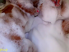 Milf In Her Hot Tub Fucks Hubbys Cock Fingers His Prostate Before Unloading On Her Big Natural Tit