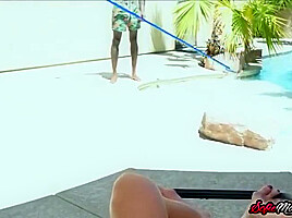 Milf Seduces And Deepthroats Pool Guys Bbc - Sofie Marie