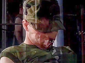 Military studs fuck in the gym - Iron Horse