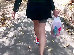 Minx Suck Big Dick Stranger And Hard Doggy Sex - Cum On Tits After Public Nudity
