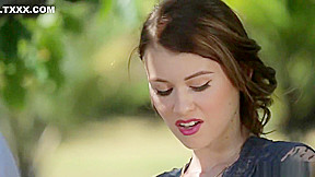 Misha Cross intense face fuck blowbang outdoors