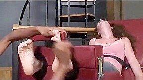 Missy's Oiled Feet Tickled