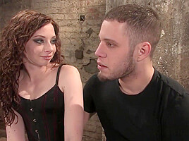 Mistress Clamps His Nipples At Casting