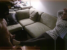 Mistress T playing with slave