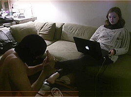 Mistress T playing with slave