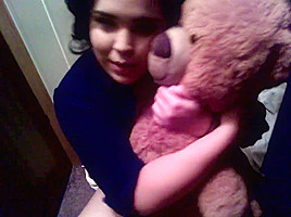 Mr Teddy smells my pussy