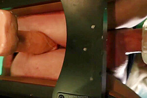 Mrs Samantha Riding Three Dildos On Her Monkey Rocker Fuck Chair