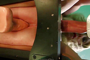 Mrs Samantha Riding Three Dildos On Her Monkey Rocker Fuck Chair