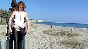 My Dirty Hobby - Brunette teen 18+ fucked on secluded public be