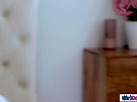 My big tits milf gf suddenly kissed me during a boob massage