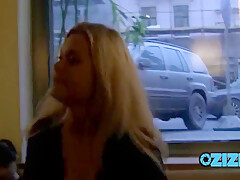 Naughty Blonde Flashes Her Ass In Outdoor While Her Boyfriend Films