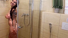 Naughty Shower Fuck with Bavarian teen 18+ Girl Gymbunny