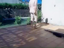 Neighbor in the yard