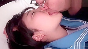 Nerdy Asian Guy Dines At Sexy Hairy Japanese Pussy