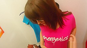 Nerdy amateur sucking cock at the gym POV