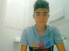 Nice Boy In Adidas Hoodie Bathroom