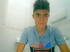 Nice Boy In Adidas Hoodie Bathroom
