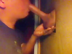 Nice military guy gets swallowed good on way to duty
