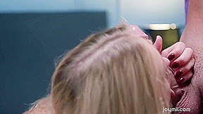 Nick Ross And Angelika Grays - The Blonde Takes Off Her Black Lace Underwear And Caresses Her Friends