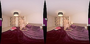 Night of Teasing - Big Tit British Babe Solo Striptease And VR Blowjob with Tommy Torso
