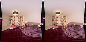 Night of Teasing - Big Tit British Babe Solo Striptease And VR Blowjob with Tommy Torso