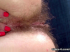 Nimfa Mannay strips naked after some candy - WeAreHairy
