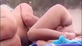 Nude beach - lesbian fingering kissing nipple play