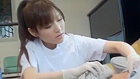 Nurse latex glove sex