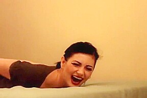 Nyxon Hogtied on her bed for Tickling [M/F]