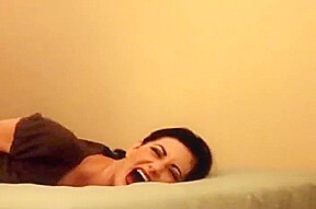 Nyxon Hogtied on her bed for Tickling [M/F]