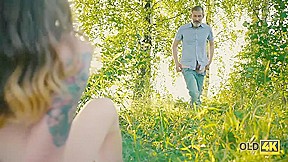 OLD4K  Mature guy still in good shape to fuck Step daughters hot bestie