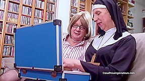 Older Crossdressers use Dildos on a Female