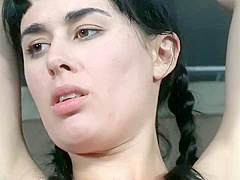 Olive Glass sexy stubble armpits