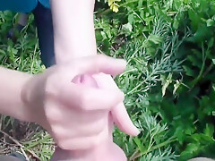 Outdoor Handjob By Russian Mature Woman