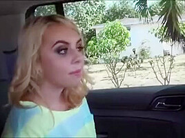 Perfect Blonde teen 18+ Hitchhikes And Fucks Stranger In The Van