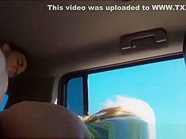 Perfect Blonde teen 18+ Hitchhikes And Fucks Stranger In The Van
