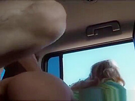 Perfect Blonde teen 18+ Hitchhikes And Fucks Stranger In The Van