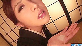 Perfect Japanese blowjob with Koyuki Hara