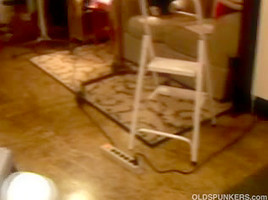 Perverted aged playgirl Molly gives a sloppy rimjob