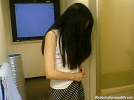Petite asian in dirty solo scene
