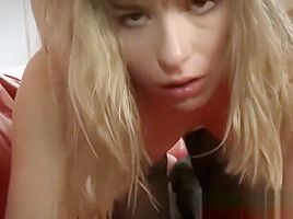 Petite blonde euro latina facialized