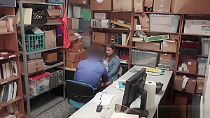 Petite chubby teen 18+ thief gets punish fucked on CCTV