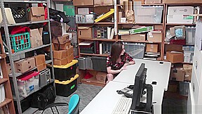 Petite teen 18+ Thief Busted And Fucked By A Mall Cops Hard Dick