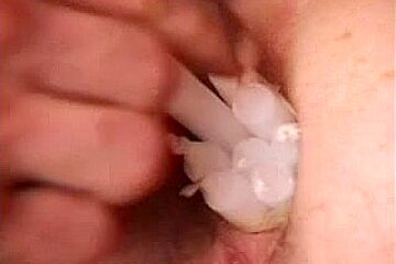 Pierced granny with lots of rings in her love tunnel fisted hard