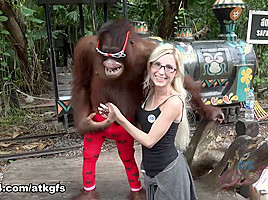 Piper Perri in Piper feeds lots of animals at Safari World - ATKGirlfriends