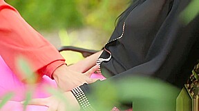 Pissing Lesbian Rides Toy