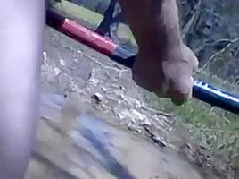 Playing mud nude
