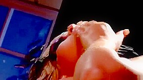 Pretty buxomy teenage tart having a lesbian fuck