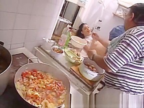 Private Anal teen 18+ Buttered and Fucked in the Kitchen