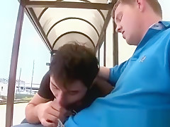 Public blowjob at the busstop
